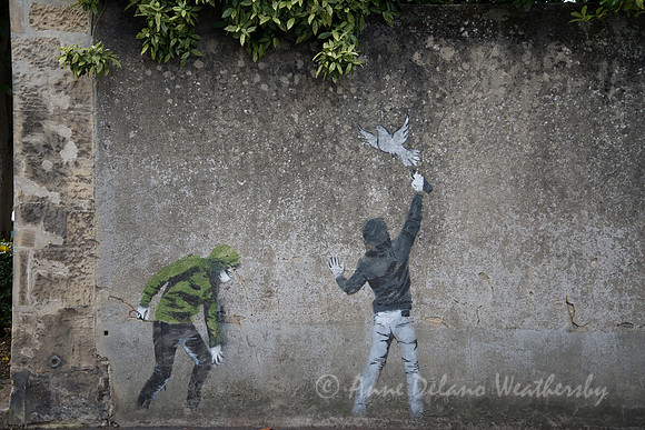 Mural in Bayeux, France