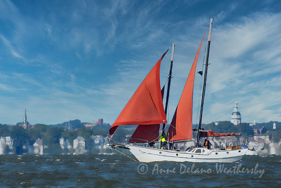 Sailing by Annapolis