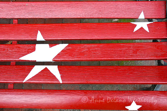 Red bench