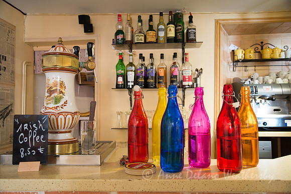 Colorful Bottles in Bayeux, France
