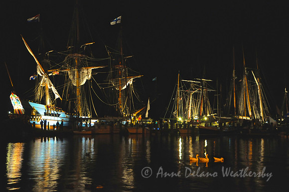 Ships at dark